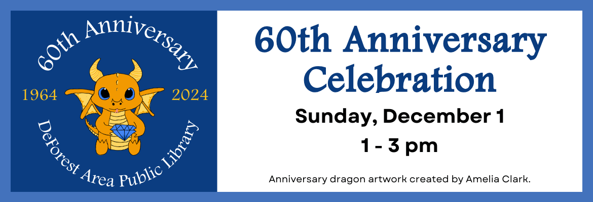 AllAges: 60th Anniversary Celebration Sun., Dec. 1 from 1-3pm | Art by Amelia Clark | 1964-2024