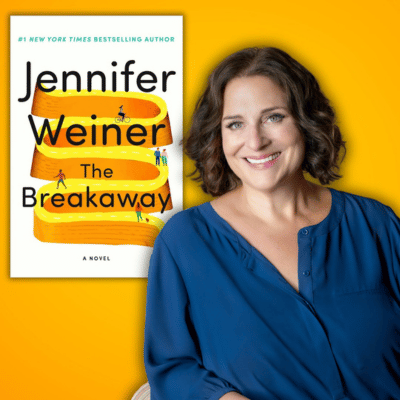 Author Jennifer Weiner and her book The Breakaway